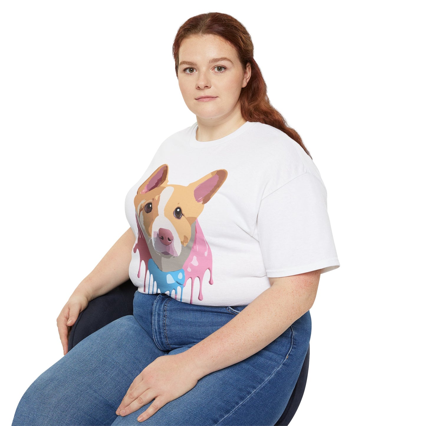 Animal Shirt, Tee Shirt with Animals, Floral Dog T-Shirt