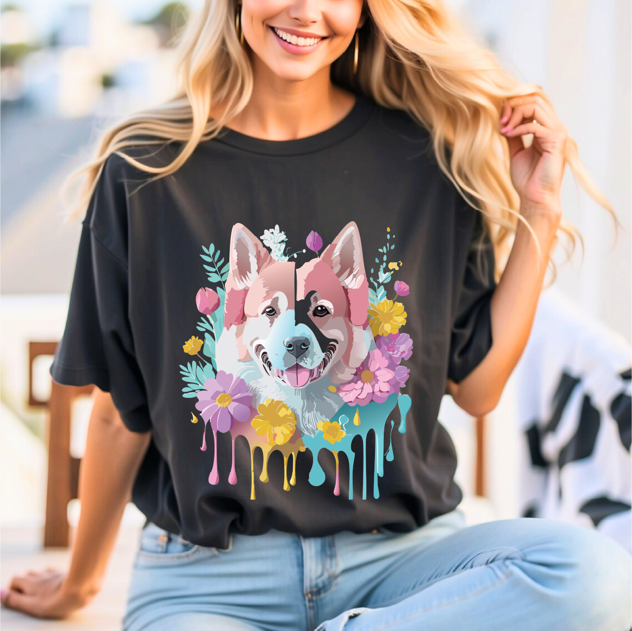 Dog Shirt, Shirt with Dog - ADELPHA
